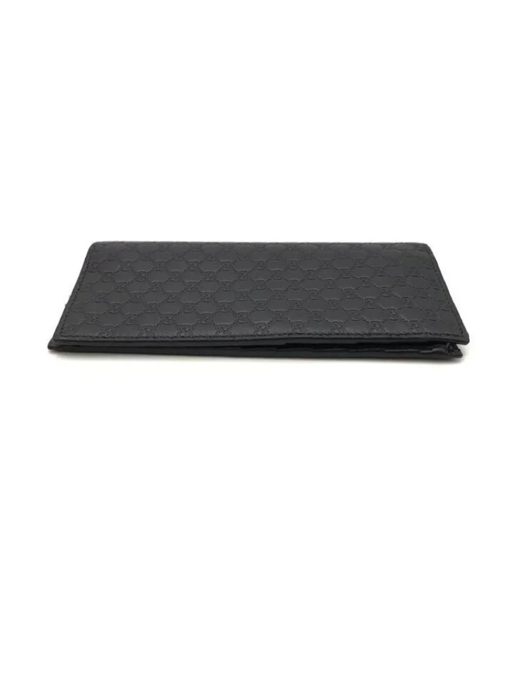 Gucci Micro Guccissima Wallet Bifold Leather Black